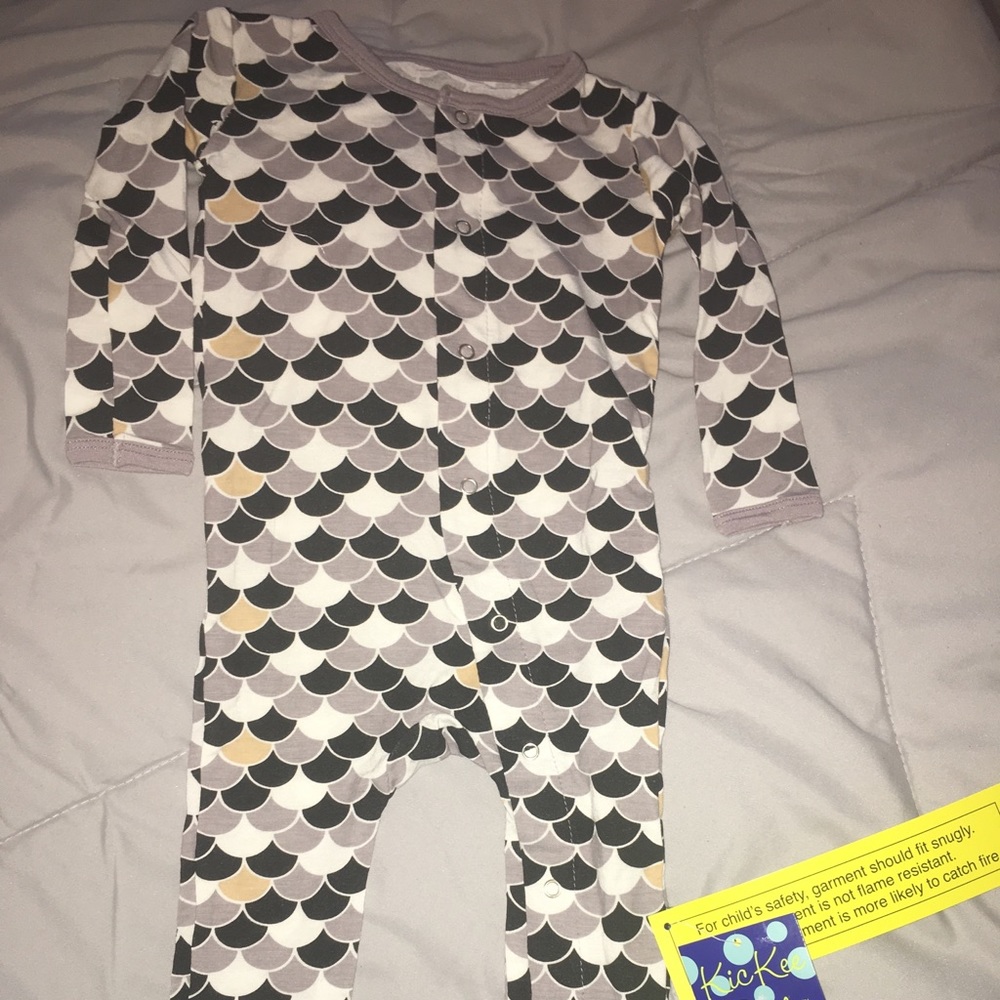 Kickee Pants - Midnight Scales Coverall
